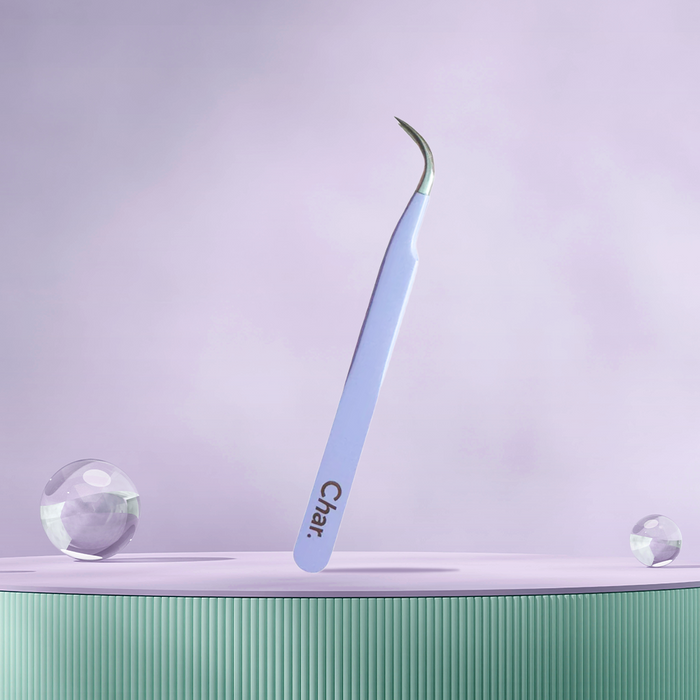 Curved applicator brush